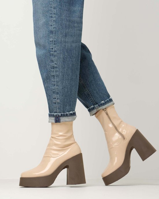 ONLY ONLBARBARA Heeled Bootie NOOS enkellaarzen, cognac, 40 EU, cognac, 40 EU