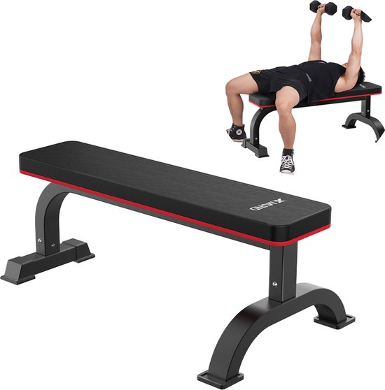 Virtufit Vlakke fitnessbank - flat bench - Fitnesskoerier.nl