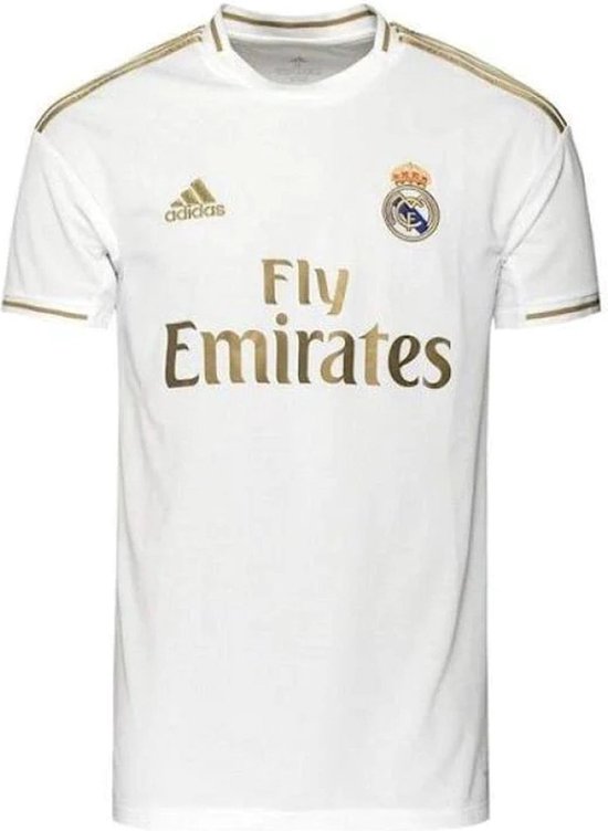 Real Madrid Thuis voetbalshirt - Kids - 2019-2020 - 152 - Wit/goud - Real Madrid CF