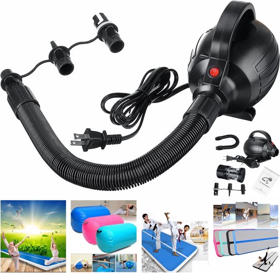 Sunny Health and Fitness Fitnessmat, antislip geluidsreducerende vloerbeschermmat voor loopbanden, spinningfietsen en andere fitnessapparatuur, veilig op hardhouten vloeren en tapijt - NR. 083, zwart
