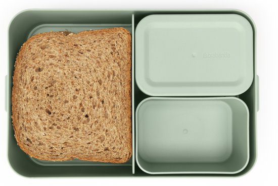 Brabantia Make & Take Bento Lunchbox - Grand - Plastique - Vert jade