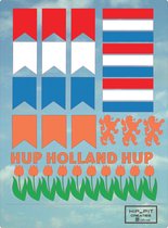 Autocollants pour vitres - Wk2022 - Oranje - Drapeaux - Pays- Nederland - Rouge Wit Blauw Oranje - Décorer - Support