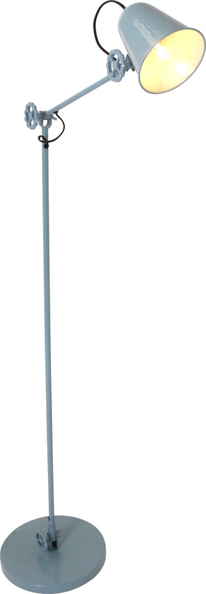 Staande lamp Dolphin | 1 lichts | groen | metaal | in hoogte verstelbaar tot 160 cm | eetkamer / woonkamer lamp | modern / industrieel / stoer design