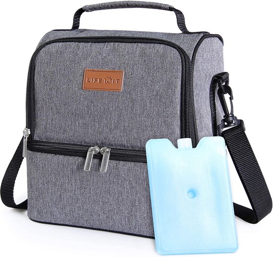 1pc geïsoleerde lunchtas met beerpatroon - waterdicht en draagbaar