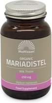 Mattisson - Biologische Mariadistel Capsules 250mg - Maria Distel Voedingssupplement - 120 Capsules
