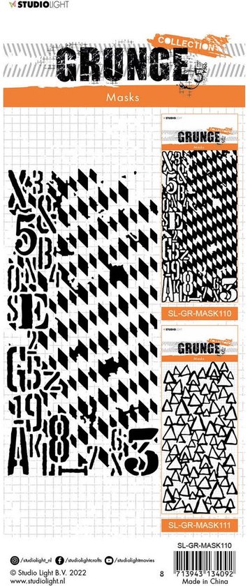 Studio Light Grunge Collection Mask Stencil Letter Grunge | bol.com