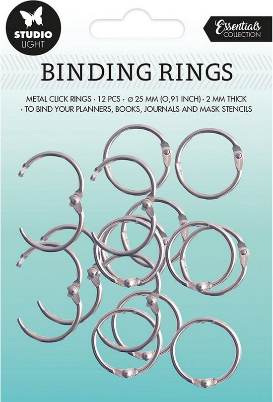 Studio Light Essentials Binding Click Rings - Silver | bol