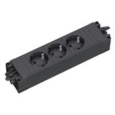 Bachmann Step - Stekkerdoos - 3x 230V - GST18-3® In- en uitgang - Zwart