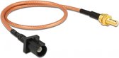 Fakra A (m) - SMB (v) adapter kabel - RG316 - 50 Ohm / transparant - 0,30 meter