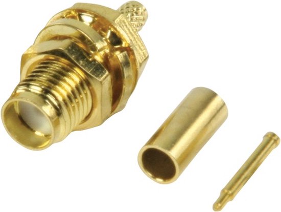 RP-SMA (v) krimp connector - RG-174