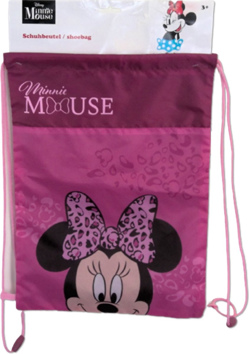 Minnie Mouse gymtas paars - 37 x 28 cm - Weekendtas - Schooltas - Polyester