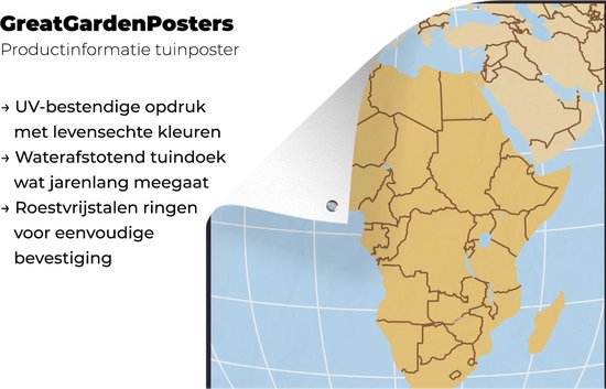 Une illustration d'une carte de l'Afrique avec le Togo en affiche de jardin rouge 100x100 cm - Toile de jardin / Toile d'extérieur / Peintures d'extérieur (décoration de jardin)