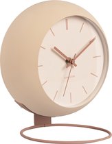 Table clock Nirvana Globe sand brown