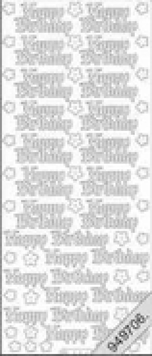 Stickervel  Letters 20 mm ( Zilver)