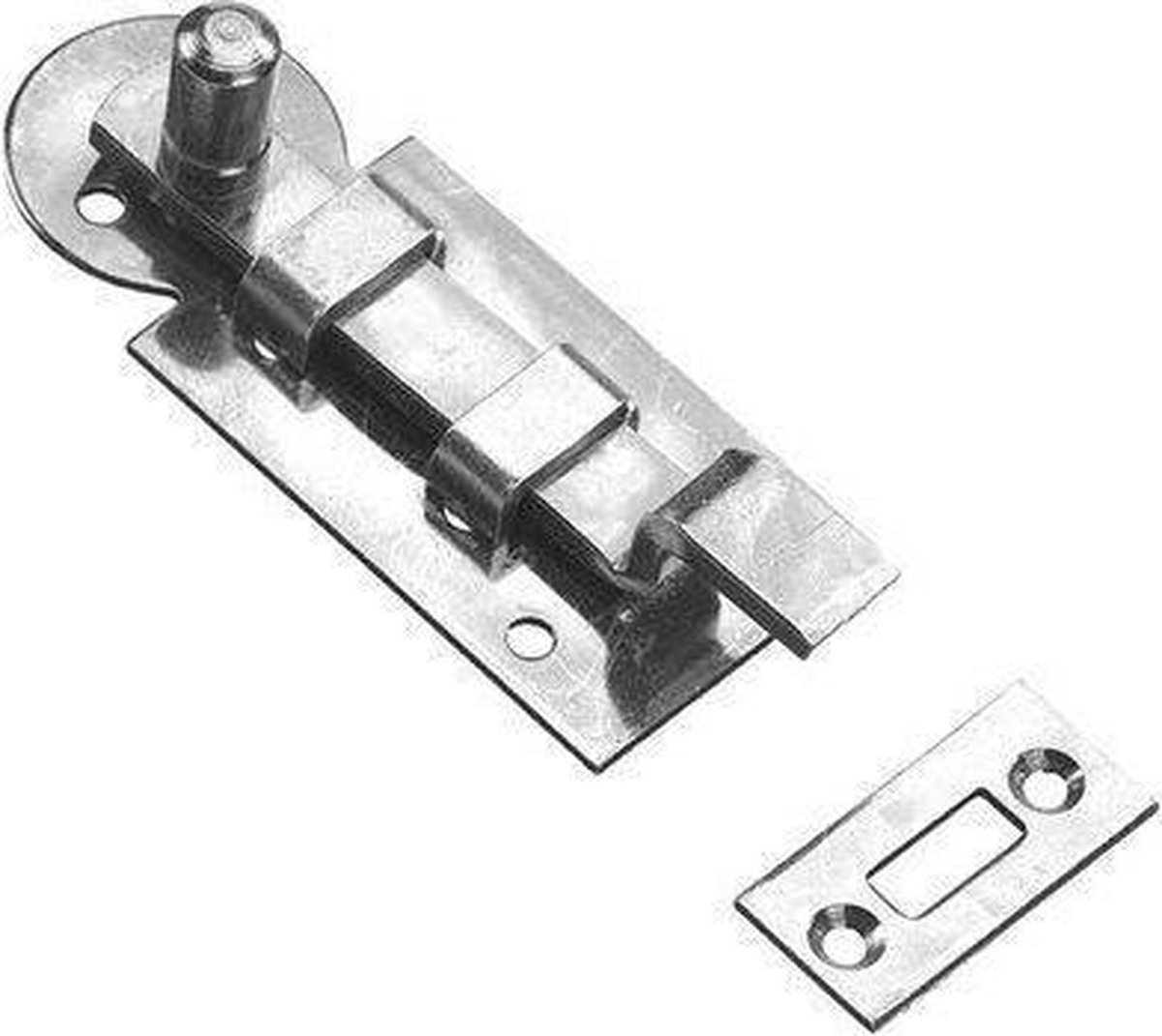 Rolschuif - Schuifgrendel met bocht - Schuif slot - 140 mm - Verzinkt