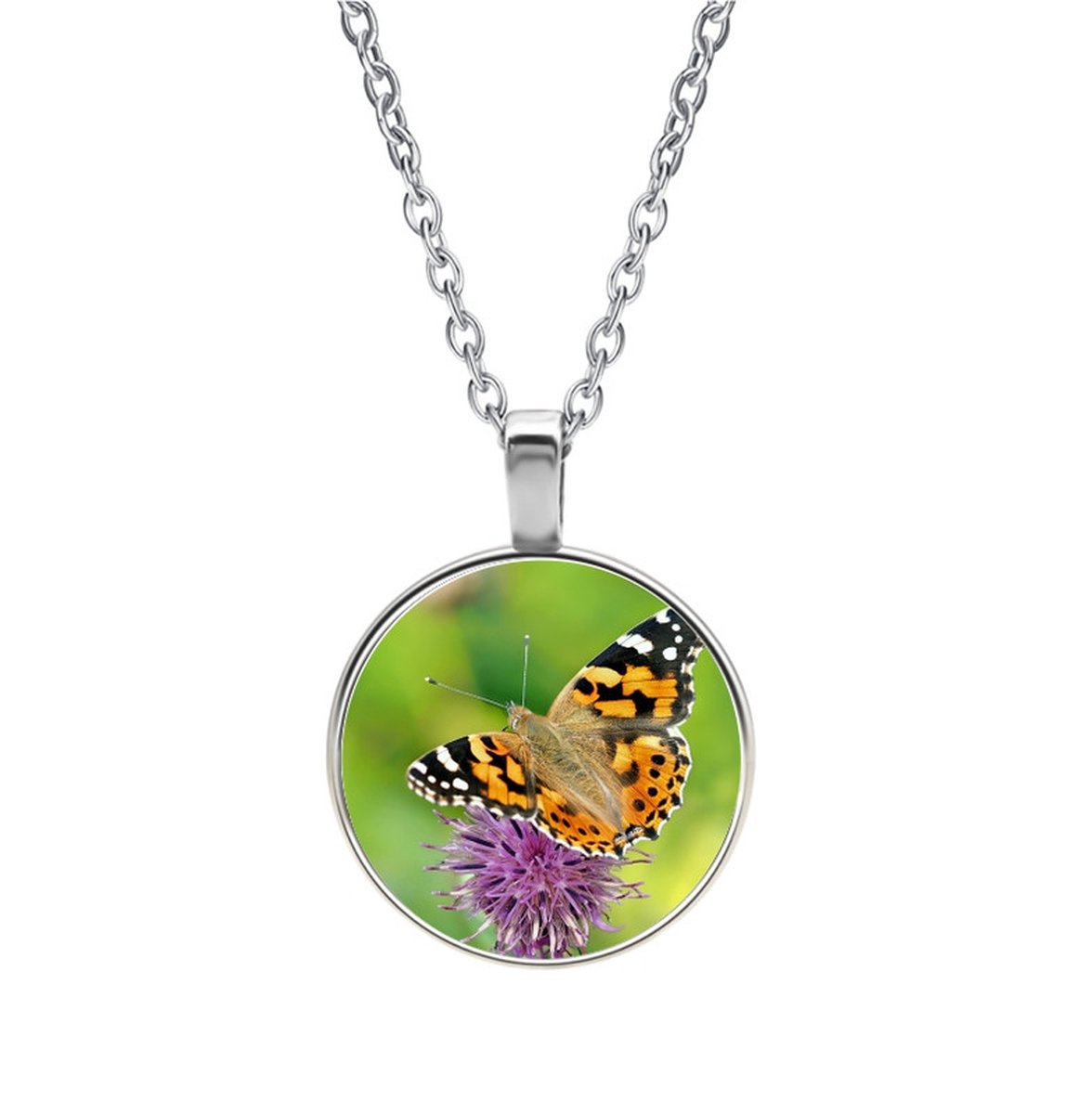Ketting Glas - Vlinder
