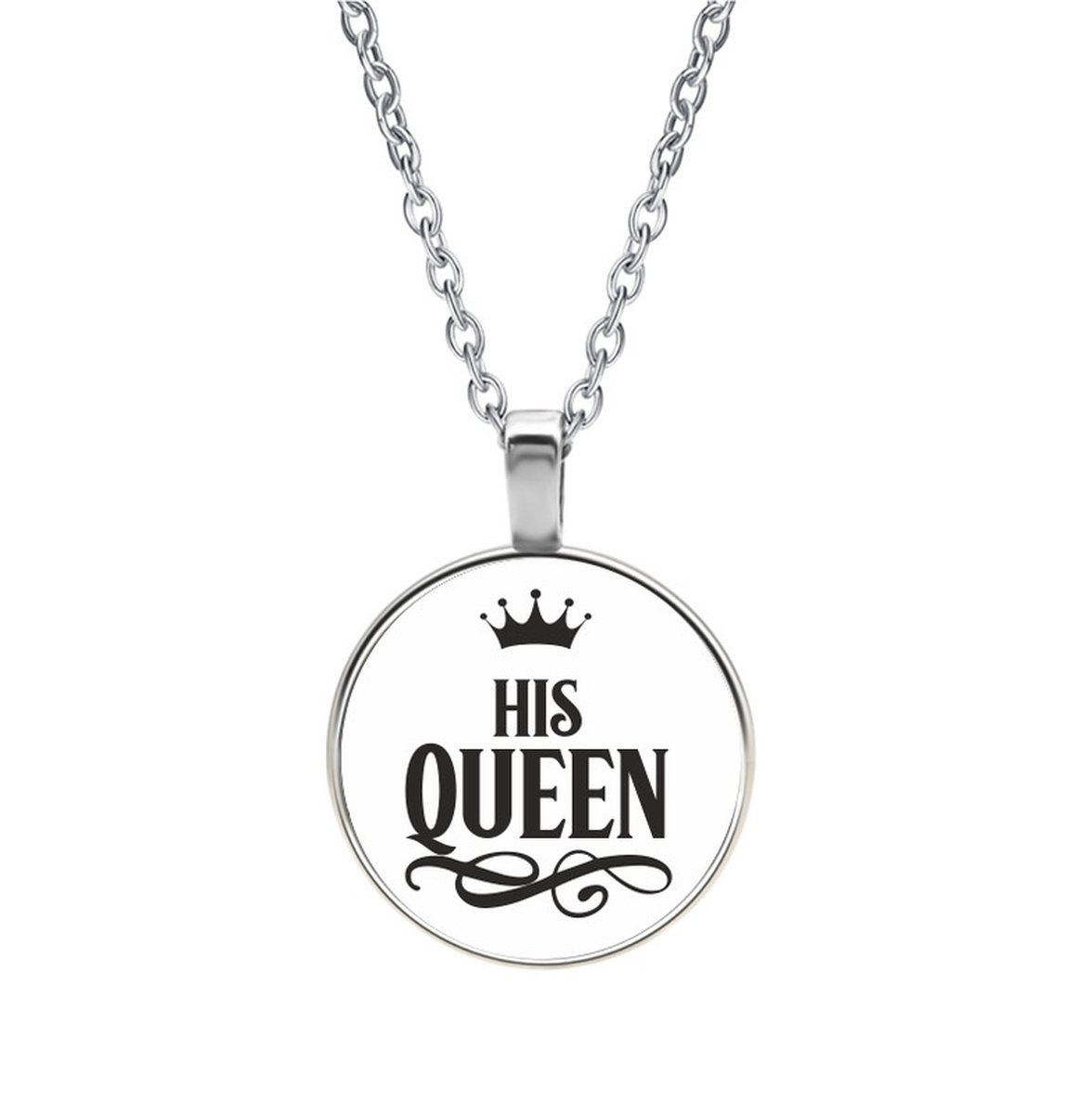 Ketting Glas - His Queen