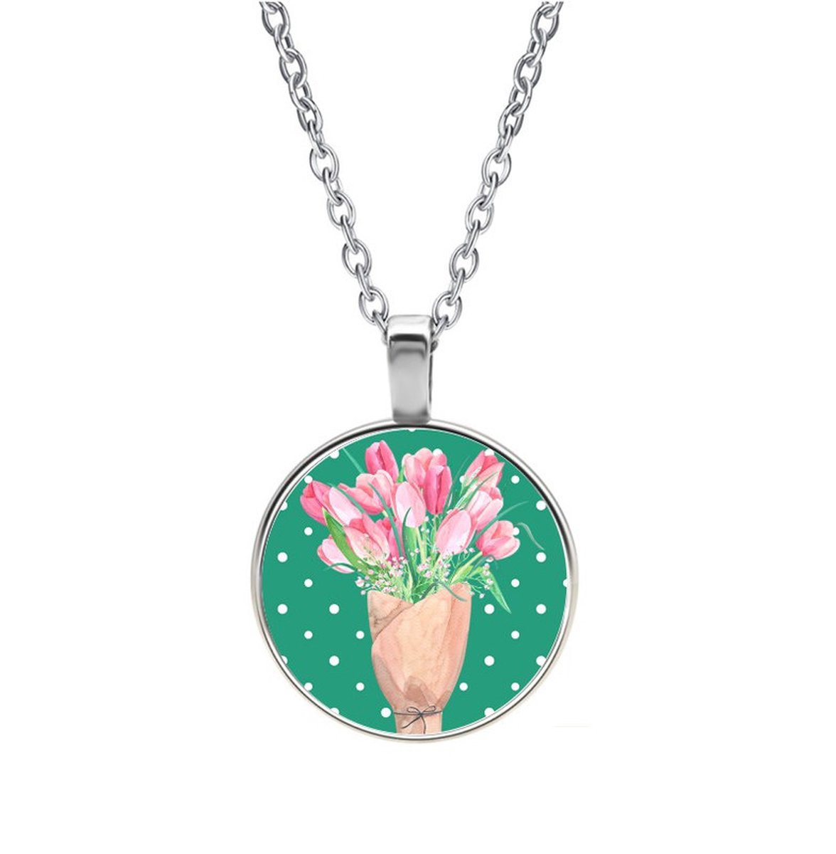 Ketting Glas - Tulpen