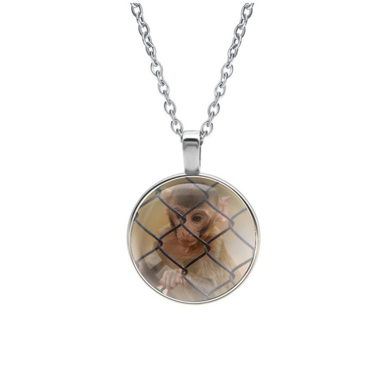 Ketting Glas - Aap