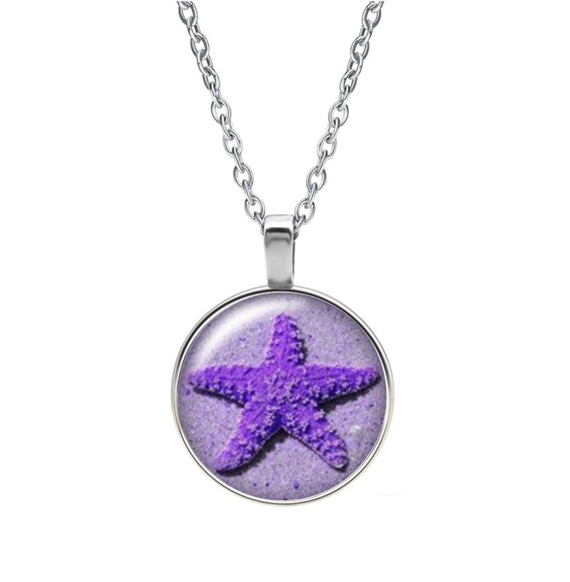 Ketting Glas - Zeester
