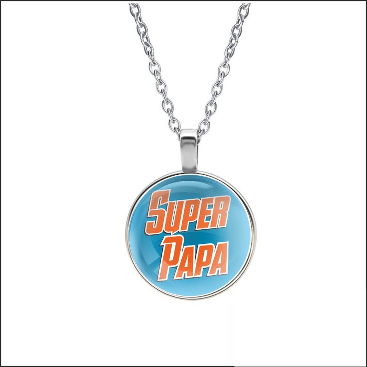 Ketting Glas - Super Papa