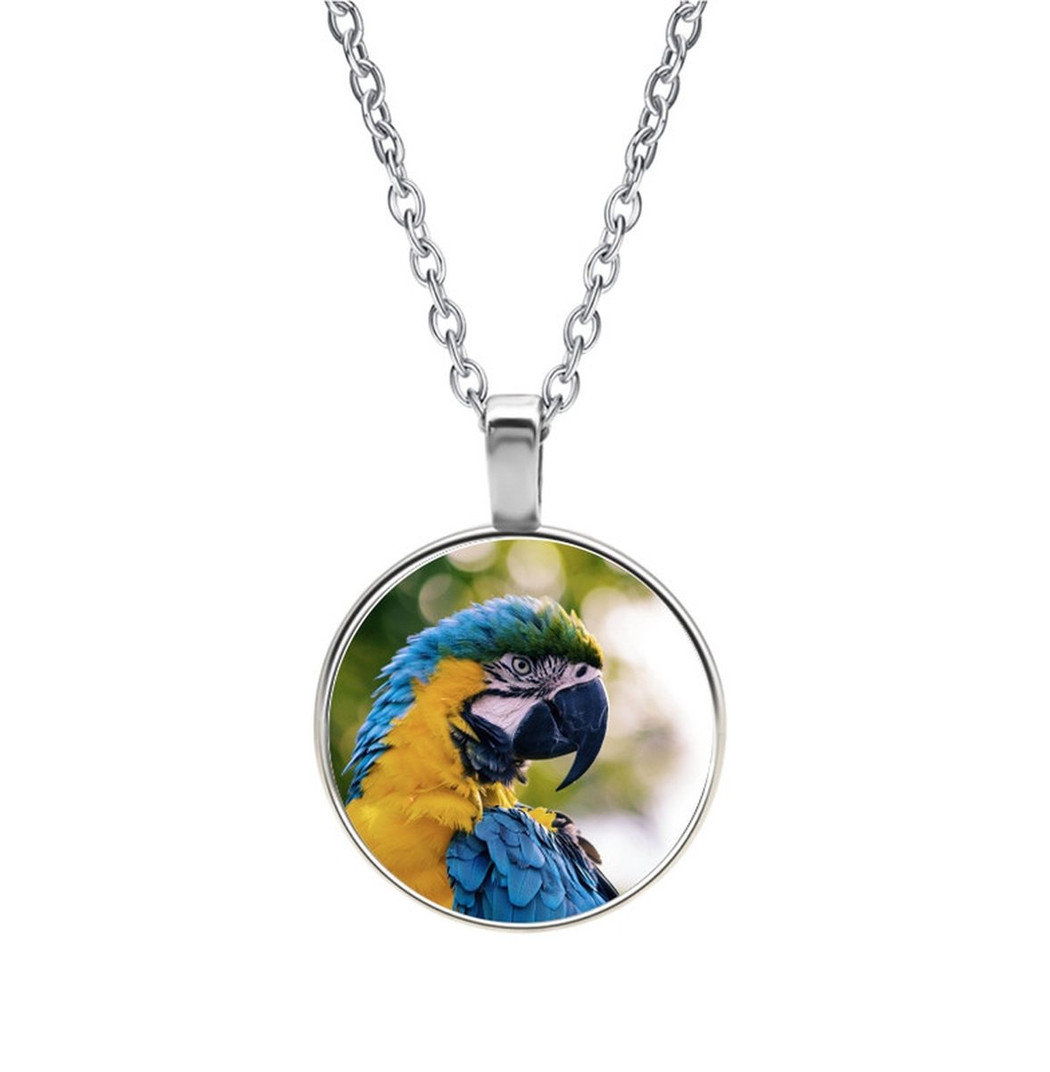 Ketting Glas - Papegaai