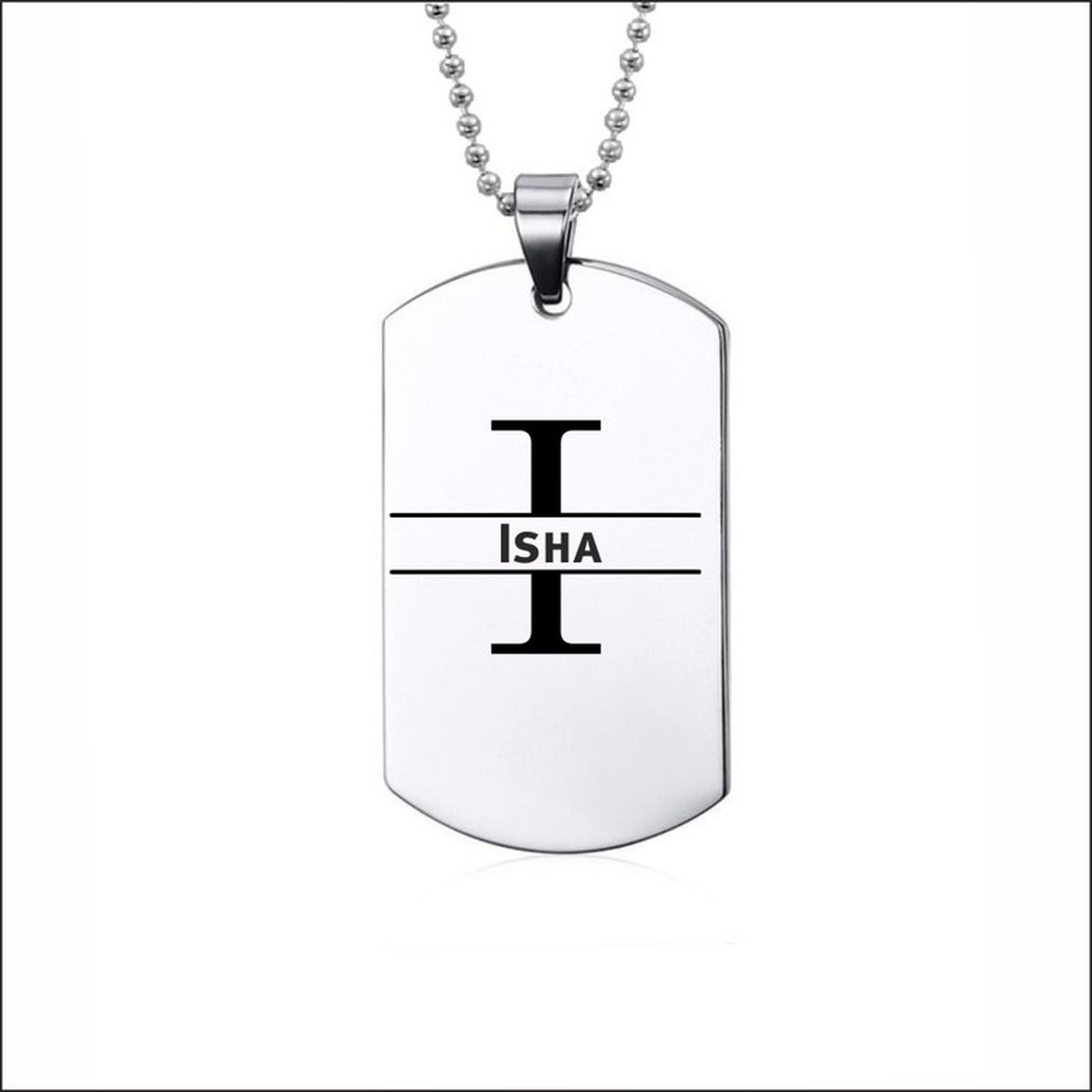 Ketting RVS Met Naam -  Isha