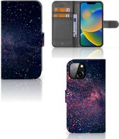 GSM Hoesje Geschikt voor iPhone 14 Flip Cover Stars