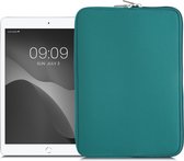 kwmobile universele tablet hoes - Stevige stijlvolle hoes voor tablets - Neopreen tablet sleeve - geschikt voor 9,7"-11" Tablet - petrol