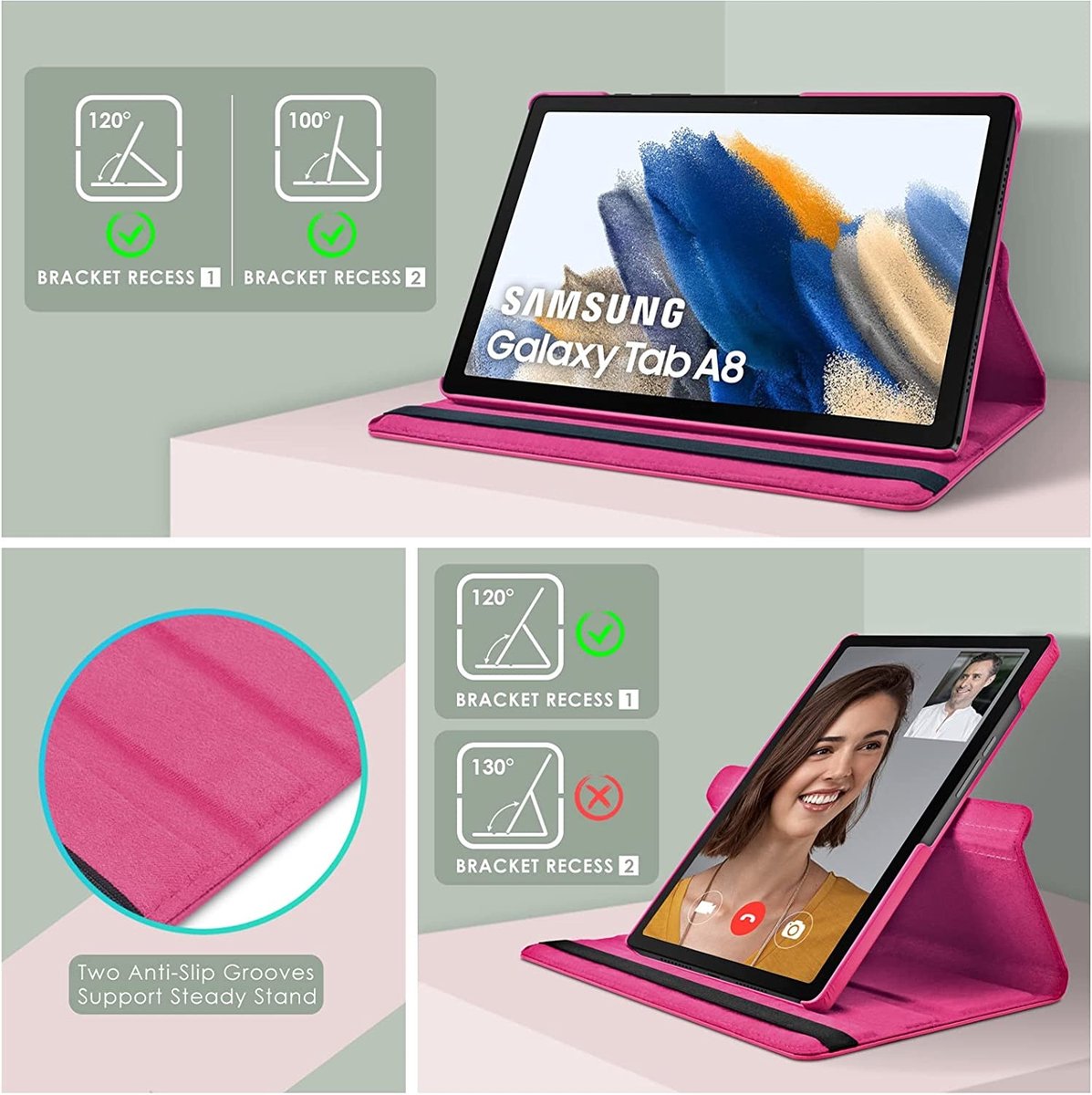 Samsung Galaxy Tab A8 hoes Samsung tab A8 (2021 / 2022) hoes 360