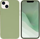 iMoshion Hoesje Geschikt voor iPhone 14 Plus Hoesje Siliconen - iMoshion Color Backcover - groen