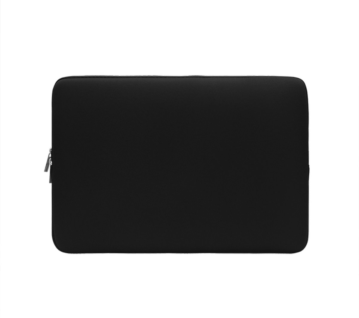 Laptophoes 13 inch zwart SoftTouch neopreen sleeve met ritssluiting voor MacBook en laptops 13 inch - Afbeelding 4