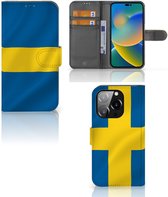Flipcase iPhone 14 Pro Telefoon Hoesje Zweden