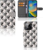 Wallet Book Case iPhone 14 Pro Smartphone Hoesje Salamander Grey