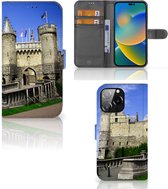 Telefoonhoesje iPhone 14 Pro Max Bookcase met naam Kasteel