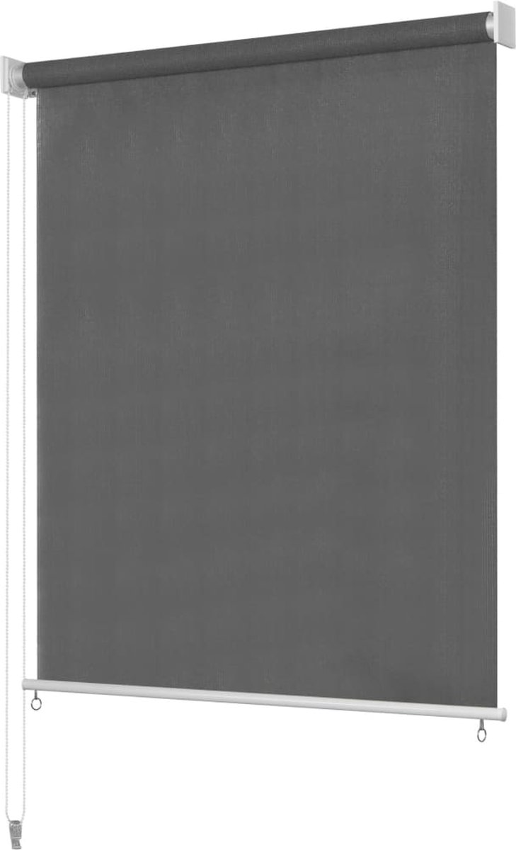 Decoways - Rolgordijn voor buiten 100x140 cm antraciet