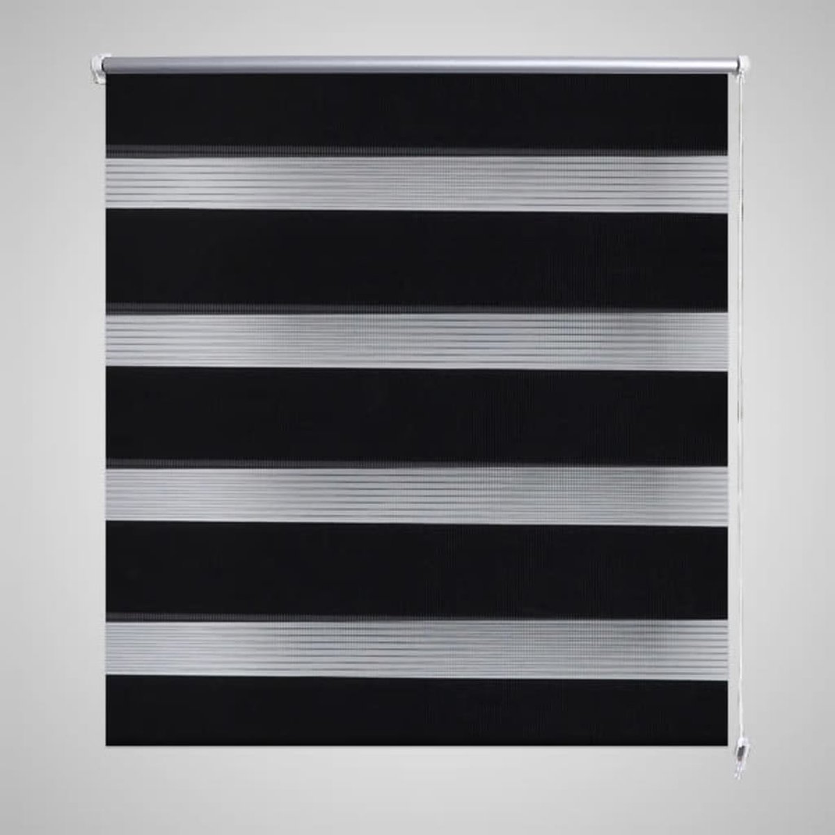 Decoways - Duo rolgordijn 120 x 230 cm zwart