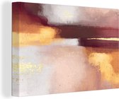 Canvas Schilderij Verf - Abstract - Pastel - 120x80 cm - Wanddecoratie