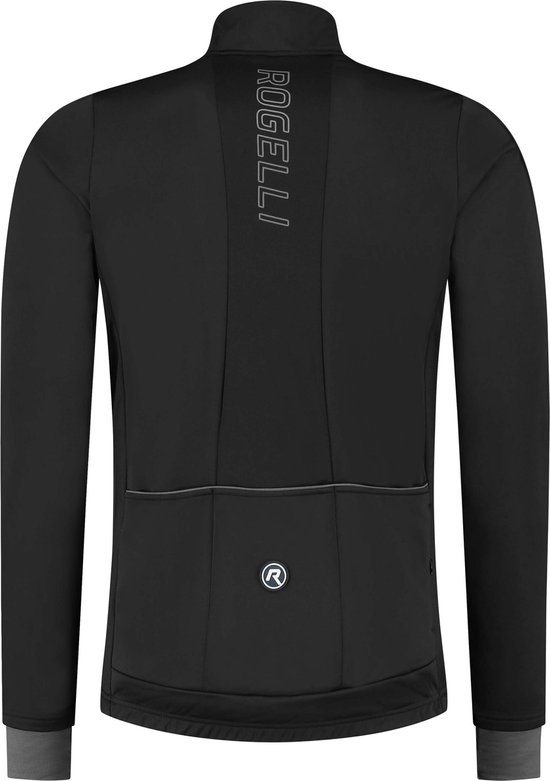 Rogelli Essential Fietsjack - Heren - Winterjack - Zwart - Maat XL