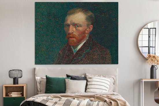 Toile - Peinture Art - Van Gogh - Maîtres Anciens - Autoportrait - 160x120 cm - Décoration Décoration murale - Chambre
