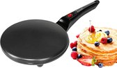 Crepe Maker-Pannenkoeken-Pannenkoekenmaker-Deegverdeler-Wafelmaker-Zwart-