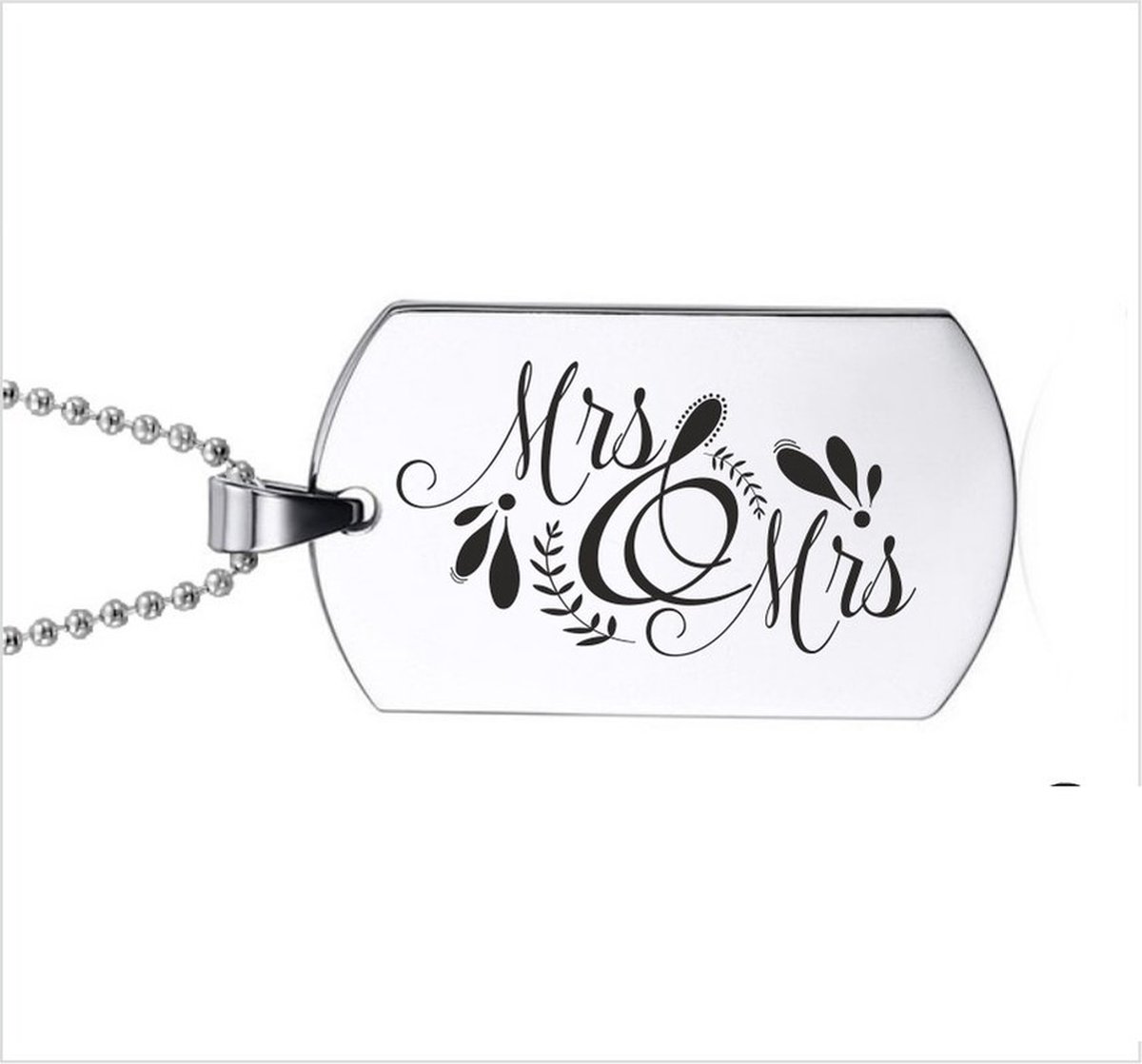 Ketting RVS - Mr & Mrs