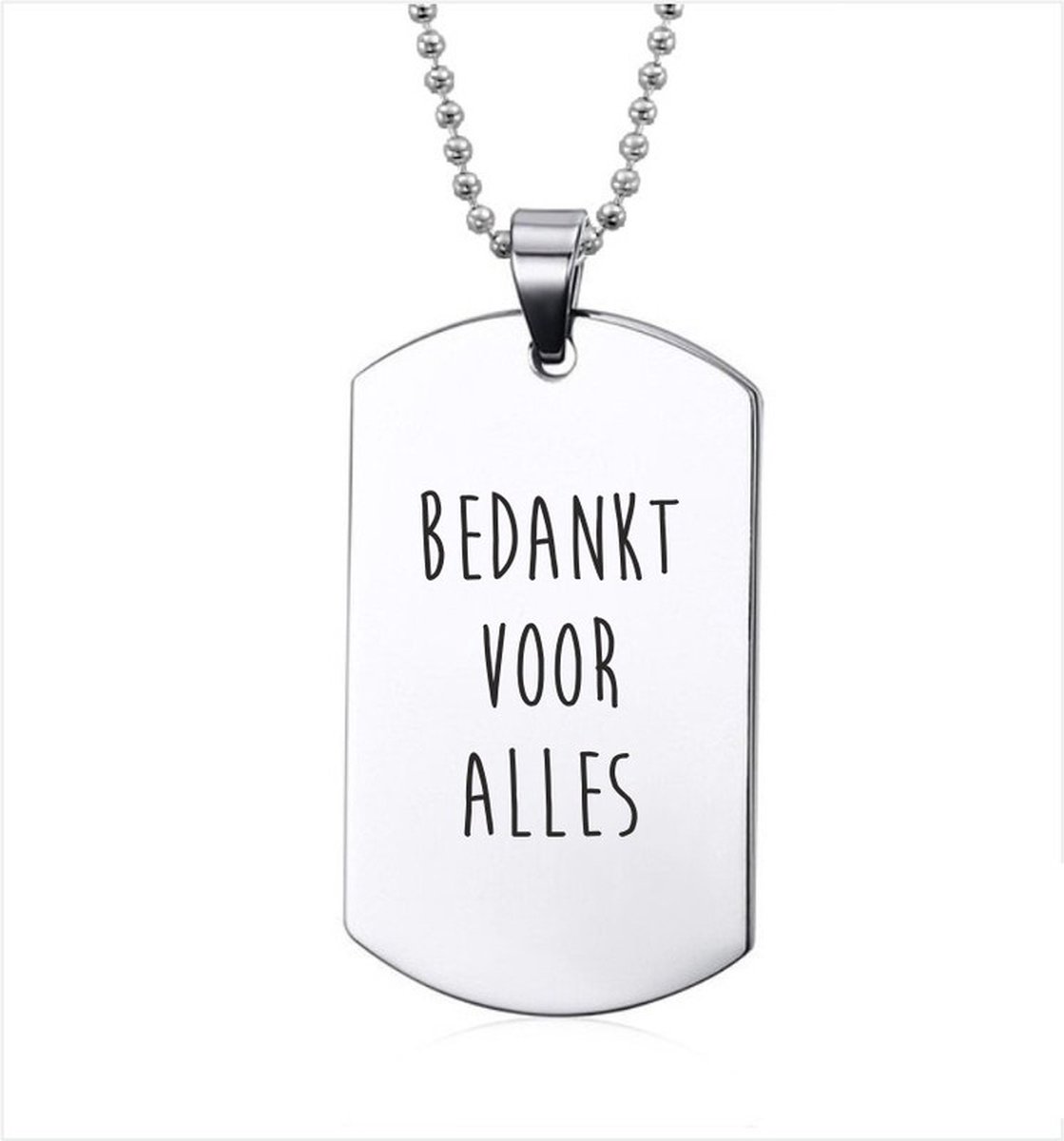 Ketting RVS - Bedankt voor Alles