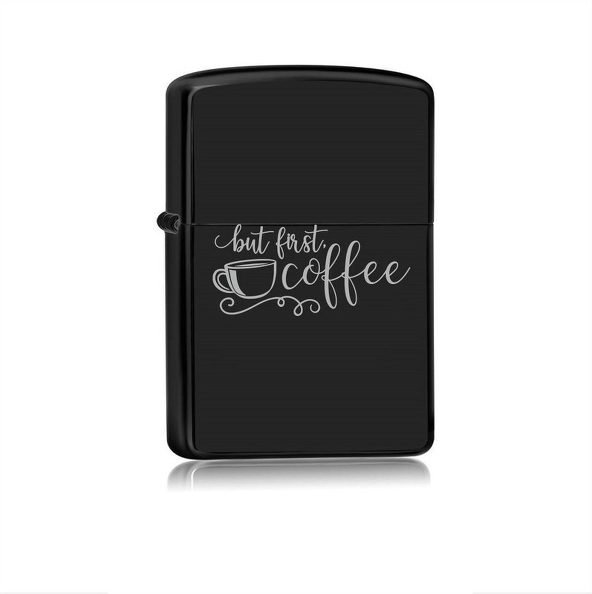 Goedkoopste Aansteker Zwart - But First Coffee