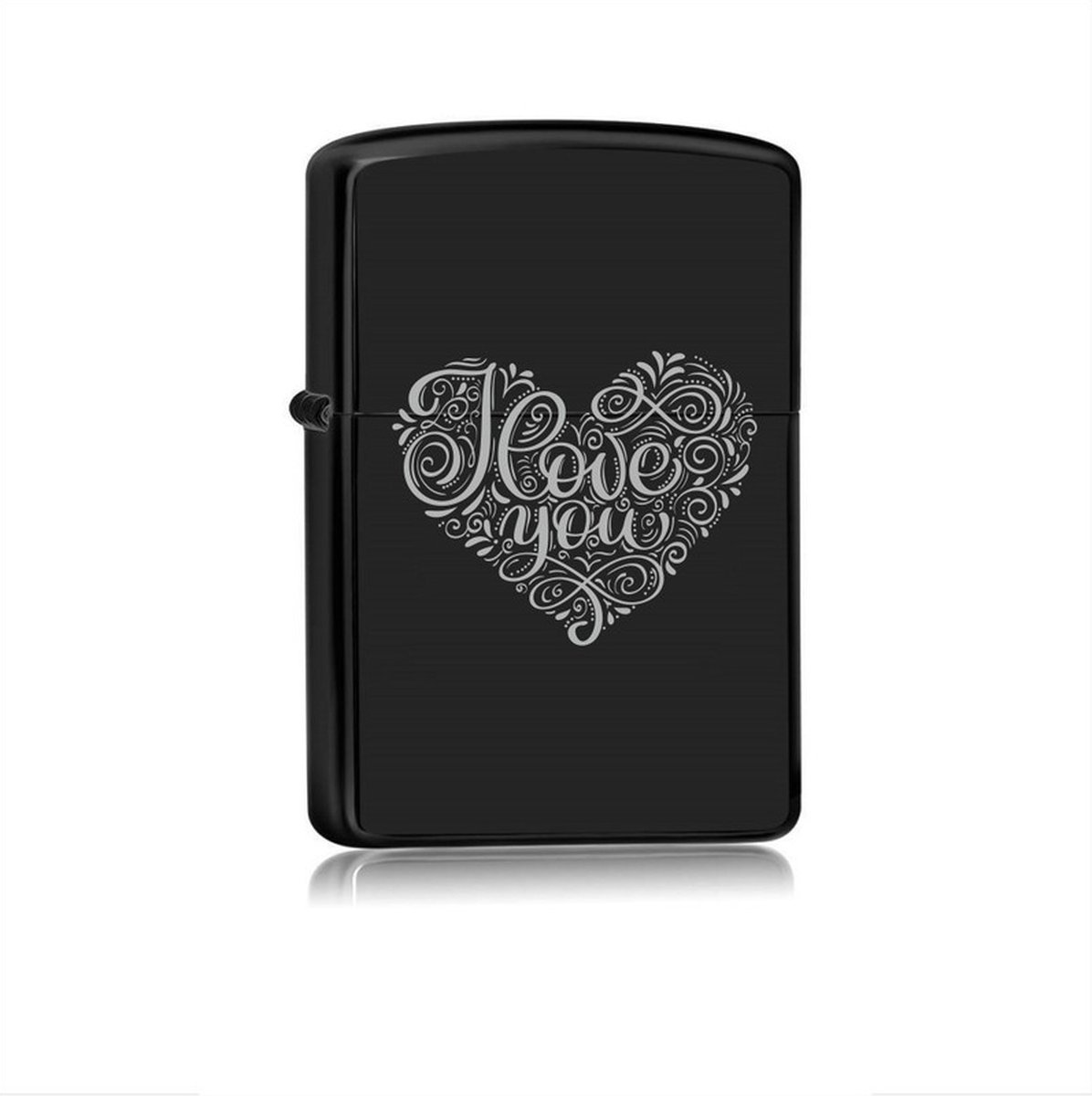 Goedkoopste Aansteker Zwart - I Love You