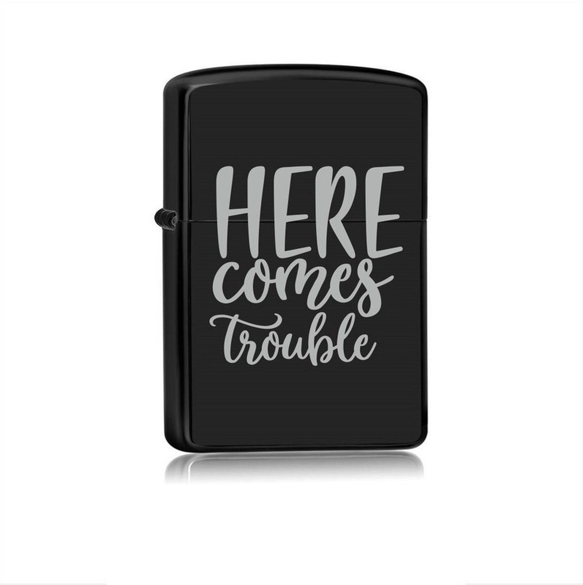 Goedkoopste Aansteker Zwart - Here Comes Trouble