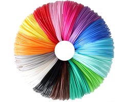 foto van Fits4Kids® Filament PLA Vullingen Voor 3D Pen - 20 Kleuren - 1.75mm - 100 Meter Navullingen