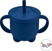 Siliconen drinkbeker / Tuitbeker – BPA-vrij – LittleJo – Navy Blauw