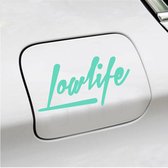 Autocollant pour pare-chocs - Lowlife - 7,5 X 14,8 - Menthe