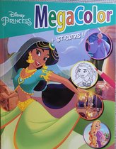 livre de coloriage Megacolor Princess 210 x 297 mm 128 pages à colorier